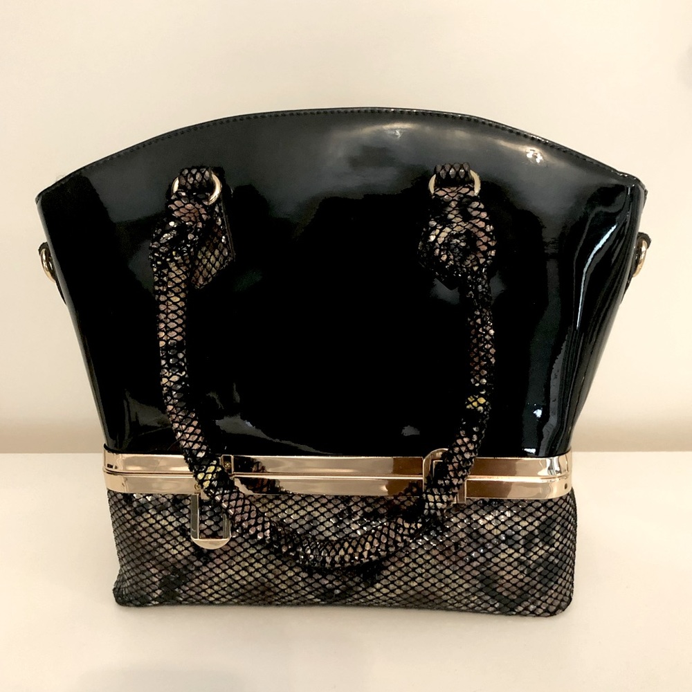Patent Leather Italian Handbag